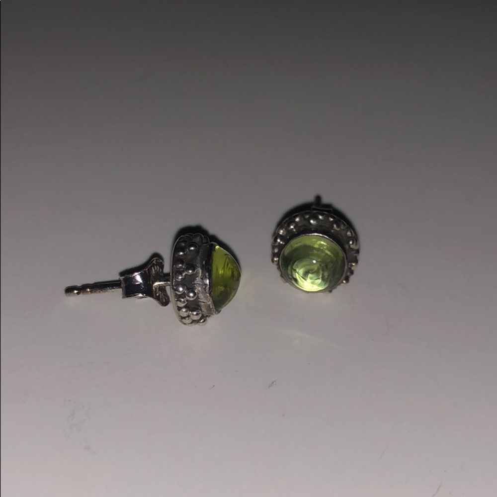 Silpada green stone studs